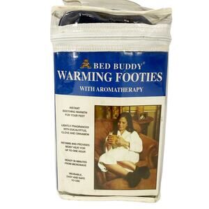 Bed Buddy blue Warming Footies microwavable heated slippers NEW aromatherapy